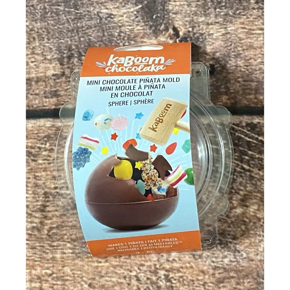 Kaboom Chocolaka Mini Chocolate Piñata Mold (Sphere) Plastic New